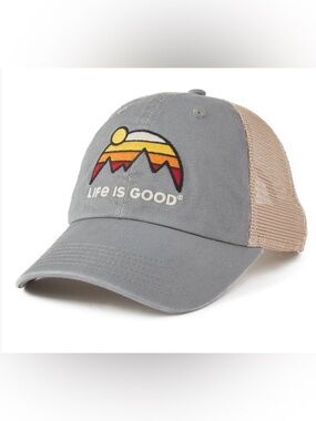 NEW W TAGS Adult Unisex Retro Mountains Soft Mesh Back Cap